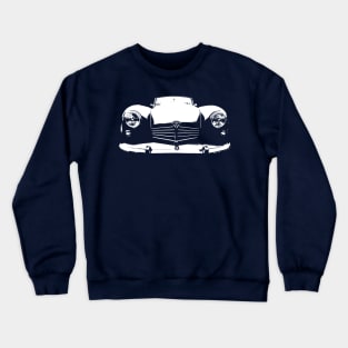 Marauder 1950s British classic car monoblock white Crewneck Sweatshirt